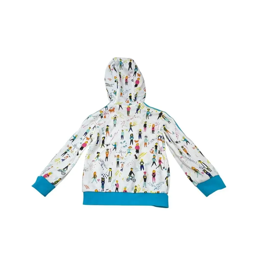 Adidas Hoodie Set Hi Res Aqua with joggers size 12-18 months - Picture 6 of 11